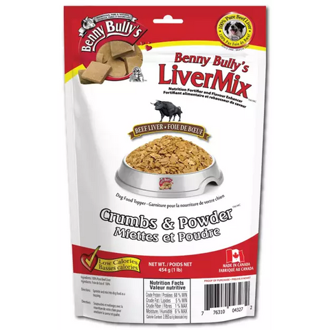 Benny Bully's - Liver Mix Crumbs & Powder 454g