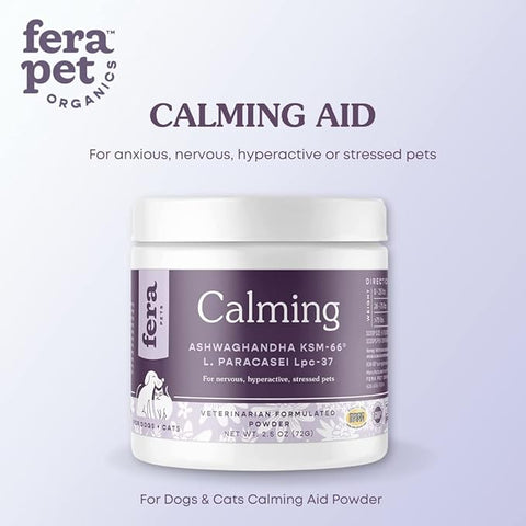 Fera - Calming Support for Dogs & Cats, Powder - 60 Servings