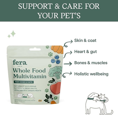 Fera - Wholefood Multivitamin for Dogs & Cats, Powder - 180g