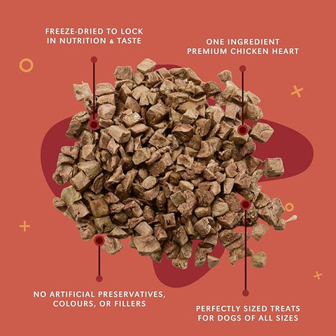 Benny Bullys - Mini Bits Freeze-Dried Chicken Heart 38g