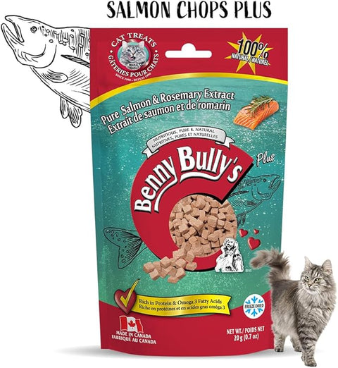 Benny Bullys - Salmon & Rosemary Chops Cat Treats 20g