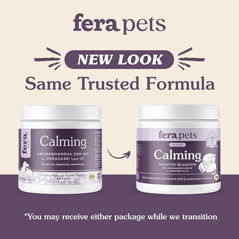 Fera - Calming Support for Dogs & Cats, Powder - 60 Servings