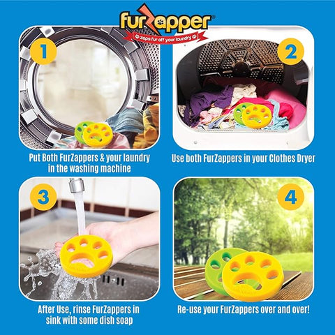 FurZapper - Pet Hair Remover 2pk
