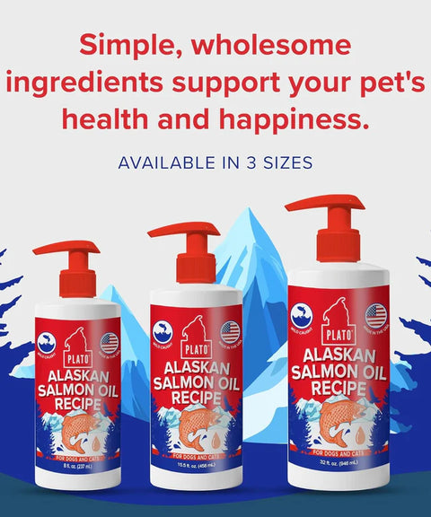 Plato Pet Treats - Alaskan Salmon Oil Recipe 237ml/458ml/956ml