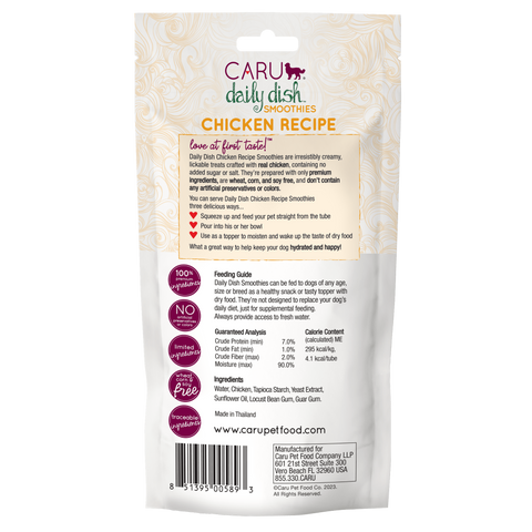 Caru - Daily Dish Smoothies Chicken Recipe for Dogs