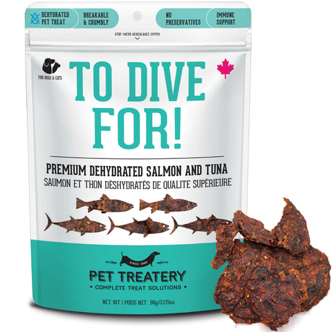 The Granville Island Pet Treatery - Premium Dehydrated Protein Wild Salmon & Tuna Treat For Dogs & Cats 90g
