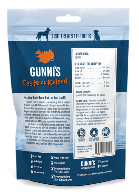 Gunni's Taste of Iceland - Salmon Skin Shorties 2oz