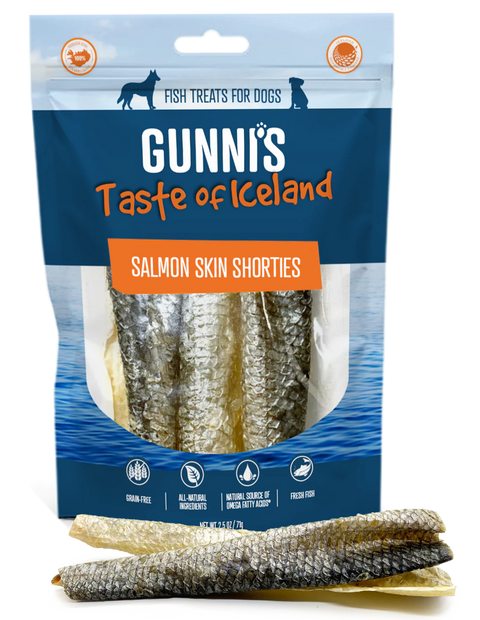Gunni's Taste of Iceland - Salmon Skin Shorties 2oz