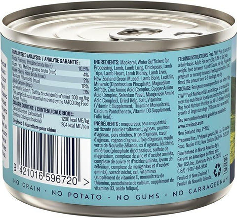 ZIWI - Mackerel & Lamb Wet Dog Food 170g