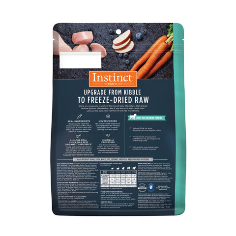 Instinct - Raw Freeze-Dried Meals Cage-Free Chicken Recipe for Puppies 85g/396g