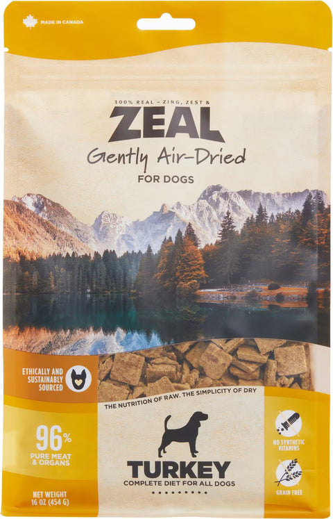ZEAL - CANADA Gently Air-Dried Grain Free Turkey Recipe for Dogs 1lb