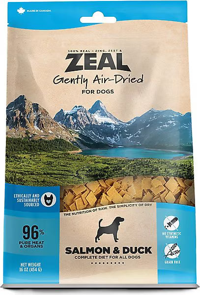 ZEAL - Canada Gently Air-Dried Grain Free Salmon & Duck Recipe for Dogs 1 lb
