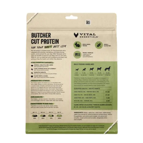 Vital Essentials - Freeze-Dried Raw Mini Patties Dog Food: Rabbit