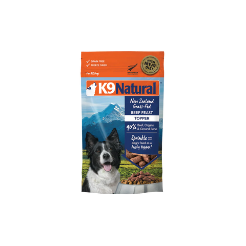 K9 Natural™ - New Zealand Beef Feast Freeze-Dried 142g/500g/1.8kg/3.6kg