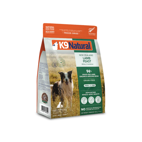 K9 Natural™ - New Zealand Lamb Feast Freeze-Dried 142g/500g/1.8kg/3.6kg