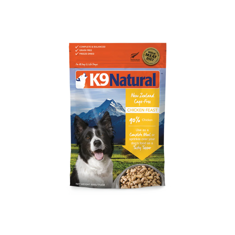 K9 Natural™ - New Zealand Chicken Feast Freeze-Dried 100g/500g/1.8kg/3.6kg