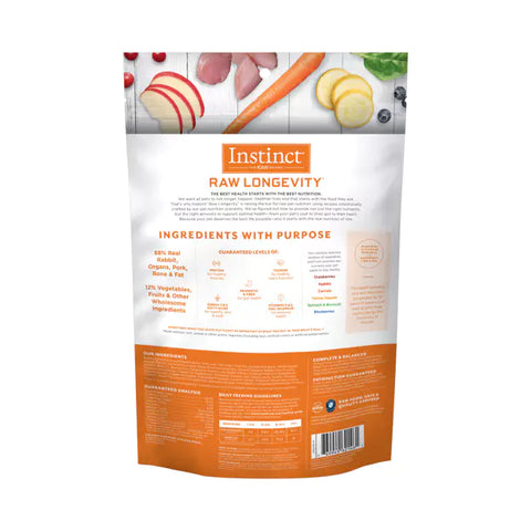 Instinct - Raw Longevity Freeze-Dried Raw Meals for Dogs Rabbit 269g