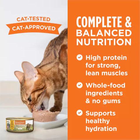Instinct - Original Grain-Free Pate Canned Cat Food Chicken Recipe 85g