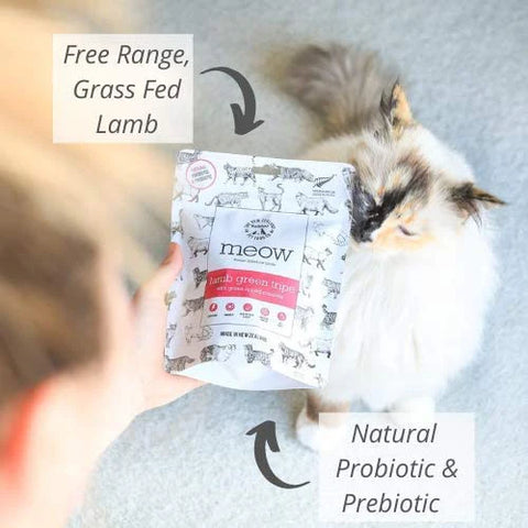 The NZ Natural Pet Food Co. - Meow Lamb Green Tripe With Green Lipped Mussels 40g