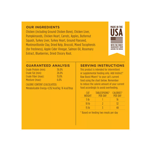 Instinct - Raw Boost Mixers Cage-Free Chicken Recipe 170g