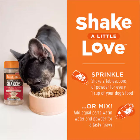 Instinct - Raw Boost Shakers GF FD Dog Food Topper Beef Recipe 156g