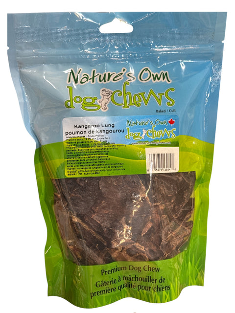 Nature’s Own Dog Chews - Kangaroo Lung Dog Chew (227g)