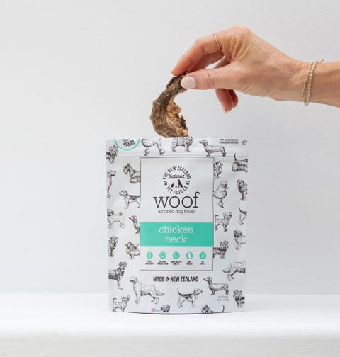 NZPF - Air Dried Woof Treats - Chicken Neck 50g