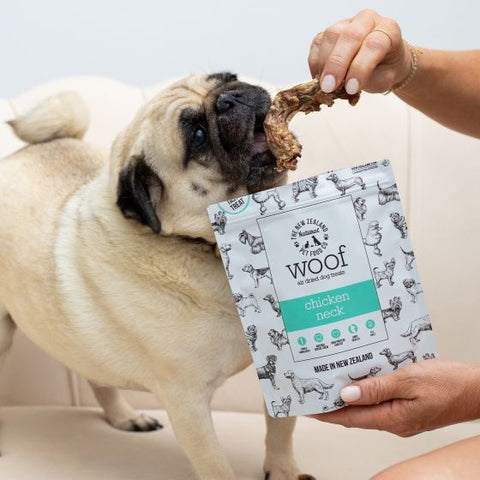NZPF - Air Dried Woof Treats - Chicken Neck 50g