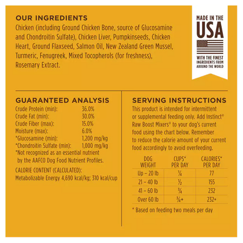 Instinct - Raw Boost Mixers Healthy Energy 156g