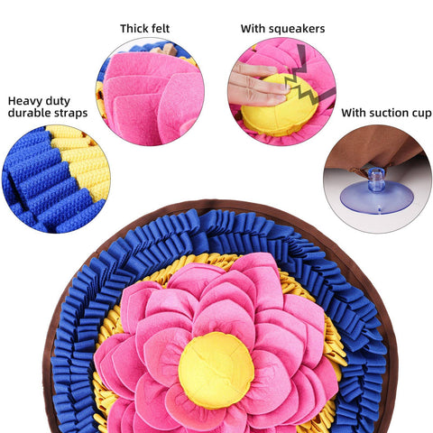 Divine Lotus™ Anti-Bite Snuffle Mat | Level 3 Foraging Mat