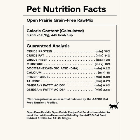 Open Farm® - RawMix Open Prairie Recipe Grain & Legume Free Dry Cat Food