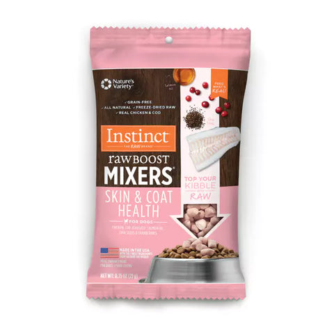 Instinct - Raw Boost Mixers GF FD Dog Food Topper Skin&Coat Health Recipe