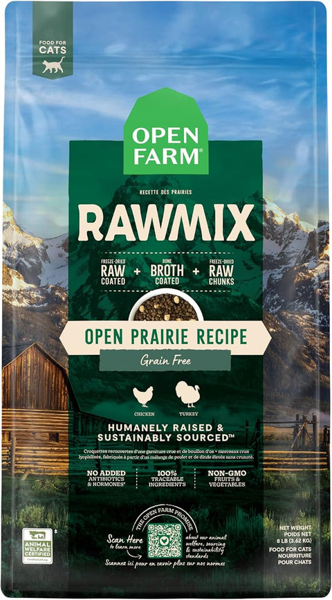Open Farm® - RawMix Open Prairie Recipe Grain & Legume Free Dry Cat Food