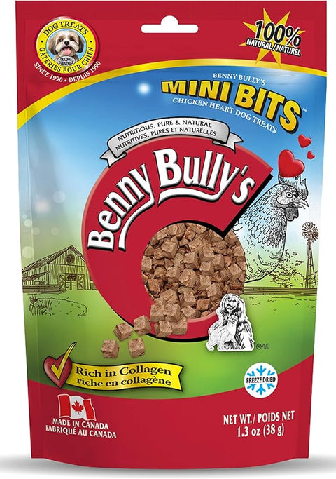 Benny Bullys - Mini Bits Freeze-Dried Chicken Heart 38g