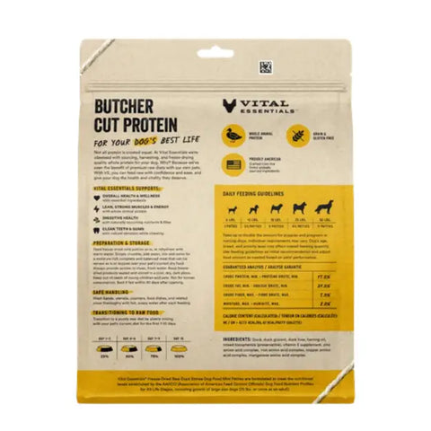 Vital Essentials - Freeze-Dried Raw Mini Patties Dog Food: Duck