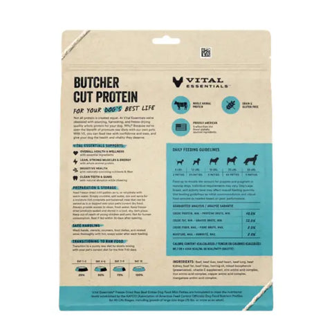 Vital Essentials - Freeze-Dried Raw Mini Patties Dog Food: Beef