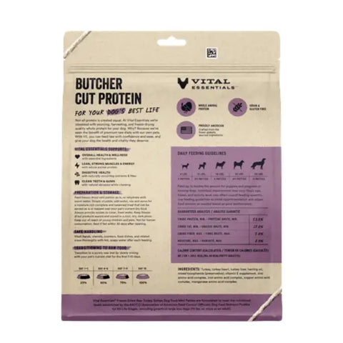 Vital Essentials - Freeze-Dried Raw Mini Patties Dog Food: Turkey