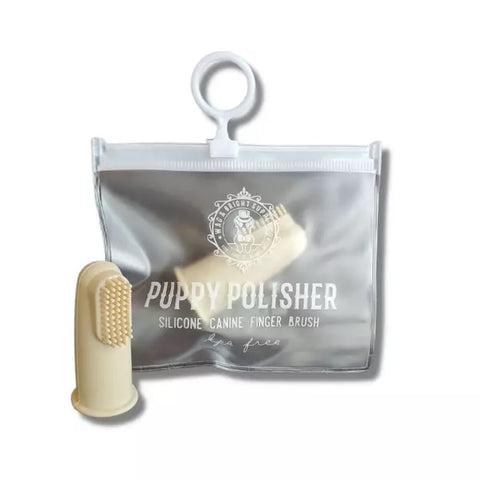 Wag & Bright - Puppy Polisher Finger Brush & Zip Travel Case