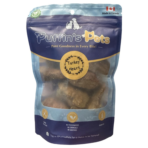 Puffin's Pets - Freeze Dried Turkey Heart 100g