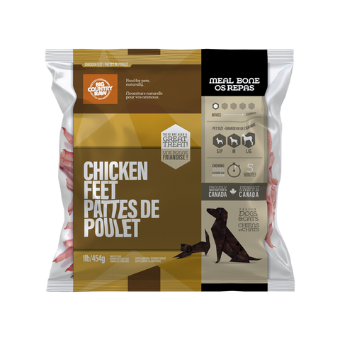 Big Country Raw - Chicken Feet 1 lb