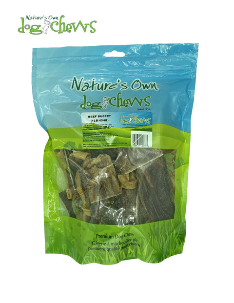 Nature's Own Dog Chew - Beef Buffet (1lb./454g)