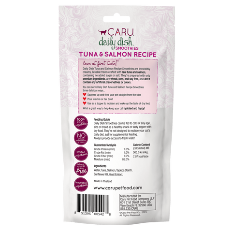 Caru - Daily Dish Smoothies Tuna & Salmon Recipe for Cats