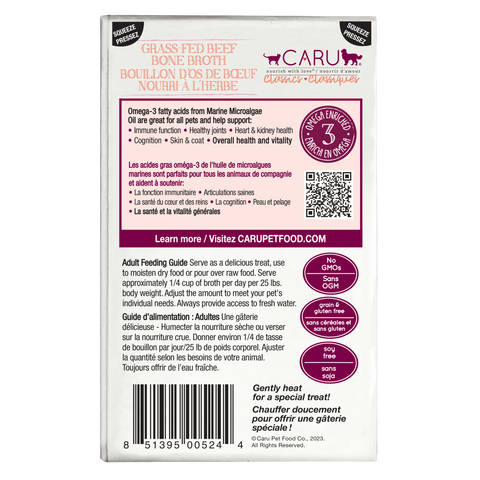 Caru - Classics Beef Bone Broth for Dogs & Cats