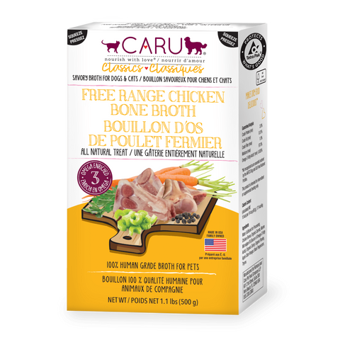 Caru - Classics Free Range Chinken Bone Broth for Dogs & Cats