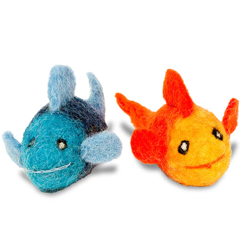 Karma - Wool Felt - Fish -Multicolored - Set of 2
