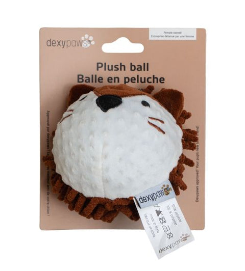 Dexypaws - Plush Toy With Integrated Ball For Dog: Hedgehog