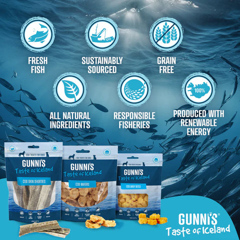 Gunni's Taste of Iceland - Cod Wafers 5oz