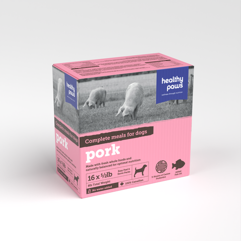 Healthy Paws - Canine Complete Pork Dinner 16 x 1/2 lb