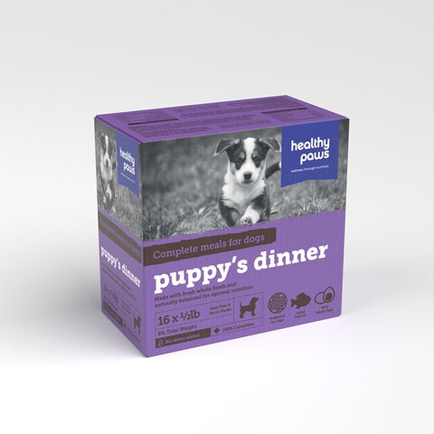 Healthy Paws - Canine Complete Puppy Dinner 16 x 1/2 lb