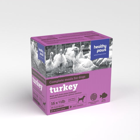 Healthy Paws - Canine Complete Dinner Turkey 16 x 1/2 lb